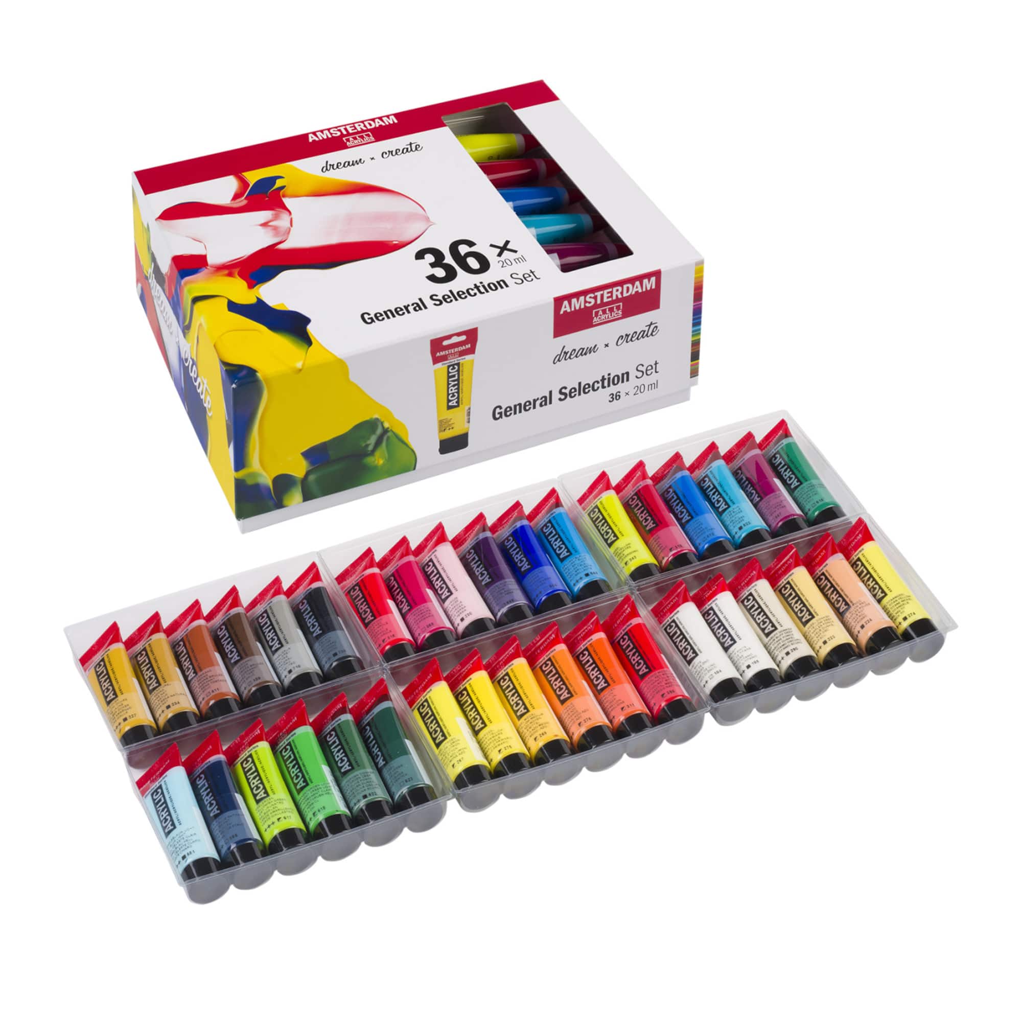 Amsterdam General Selection 36 Color Acrylic Paint Set